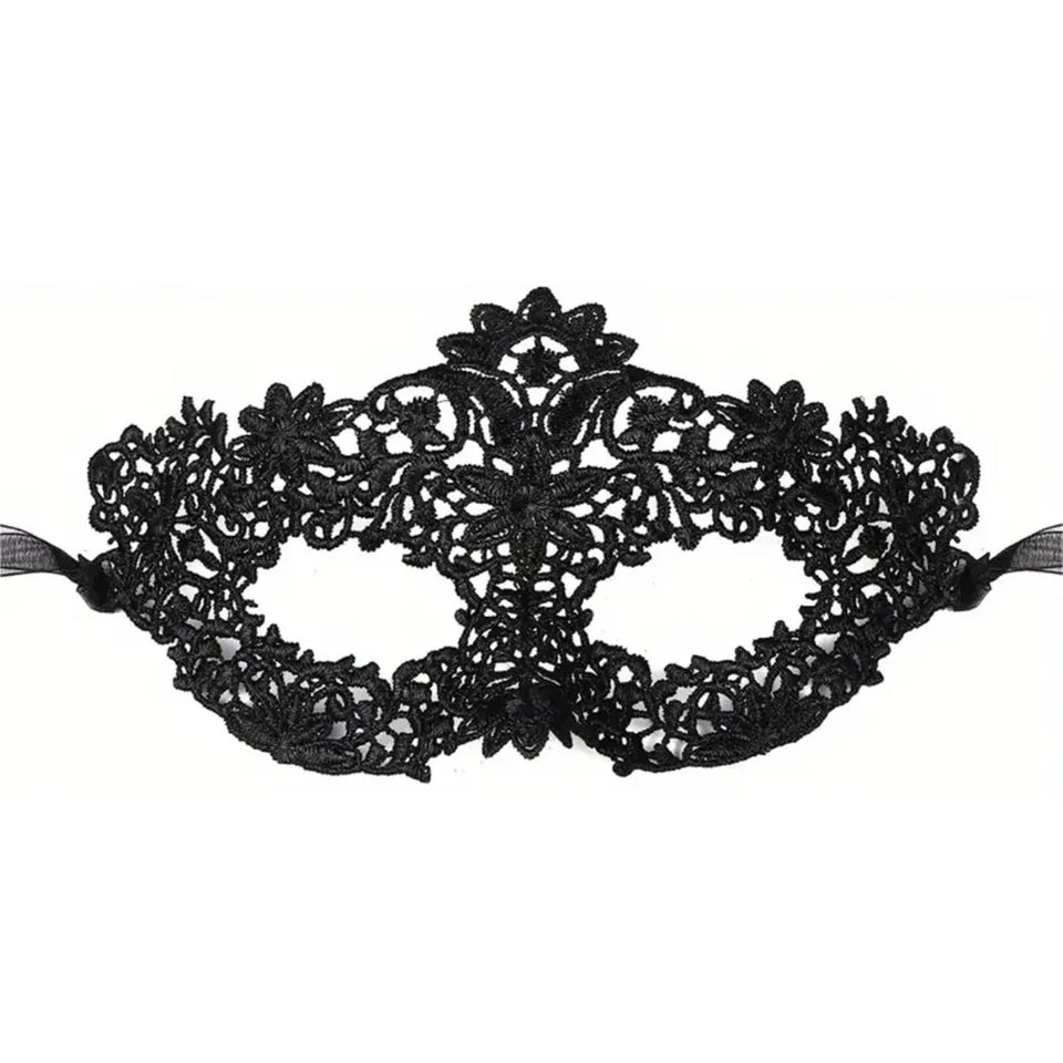 legant Black Lace Masquerade Mask Set for Couples - Perfect for Venetian Party, Mardi Gras, and Halloween Celebrations